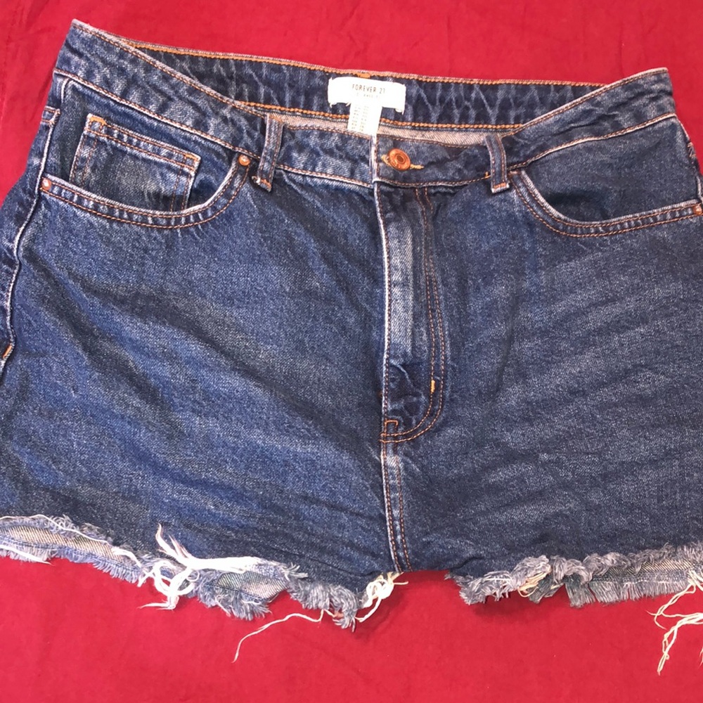 Forever 21 Navy Jean shorts